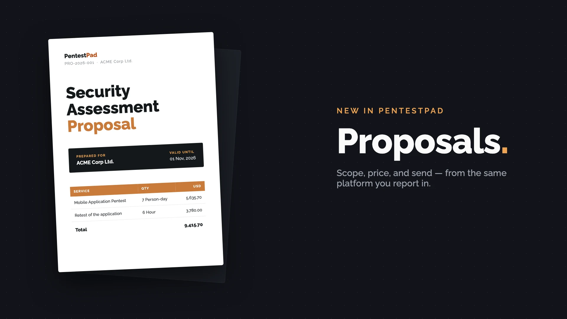 Proposals Are Now in PentestPad