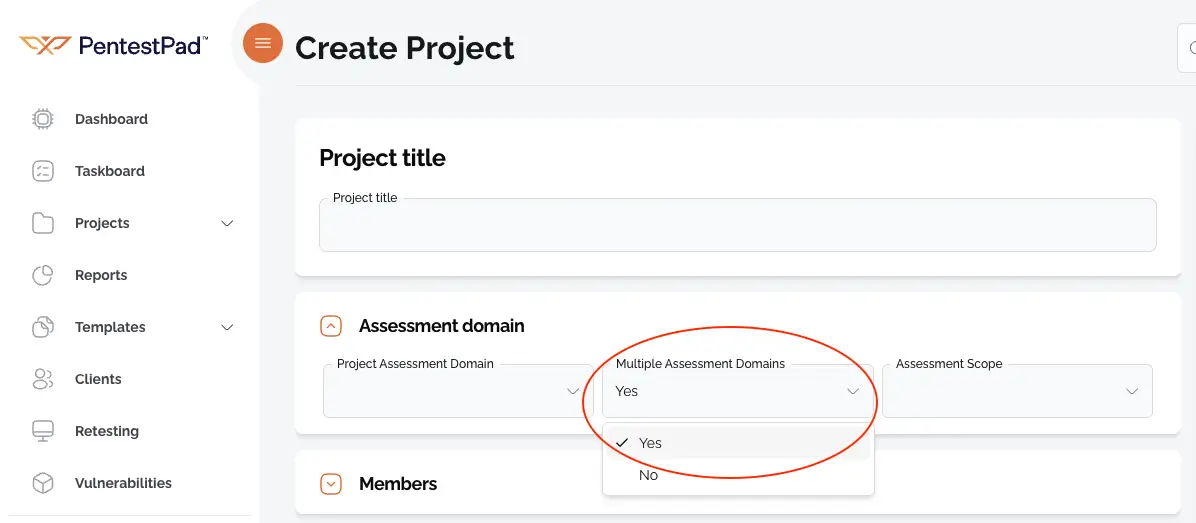 Multi assessment domain project